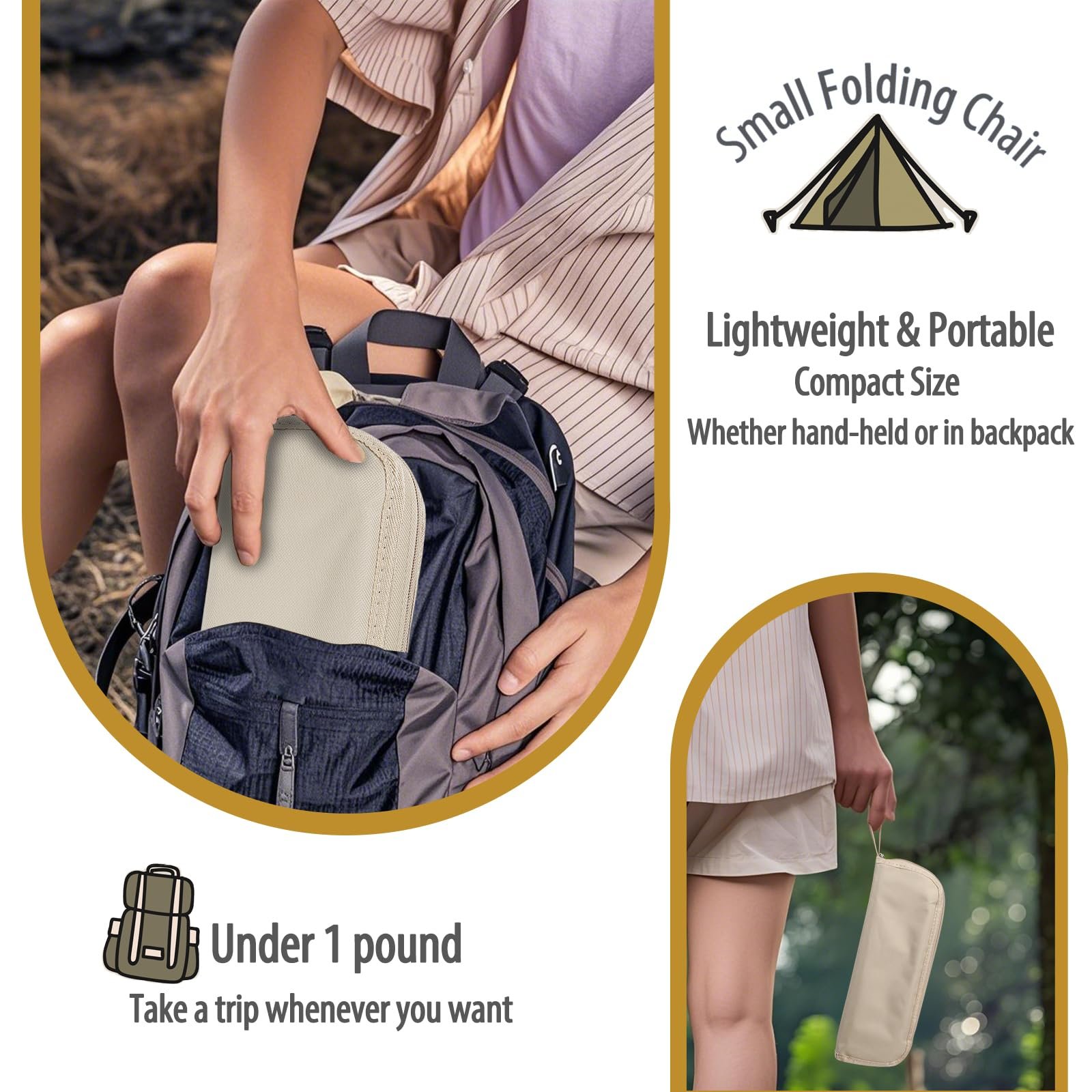 🎁TikTok Last Day Sale - 70% OFF🎉Ultra-Light Portable Folding Chair
