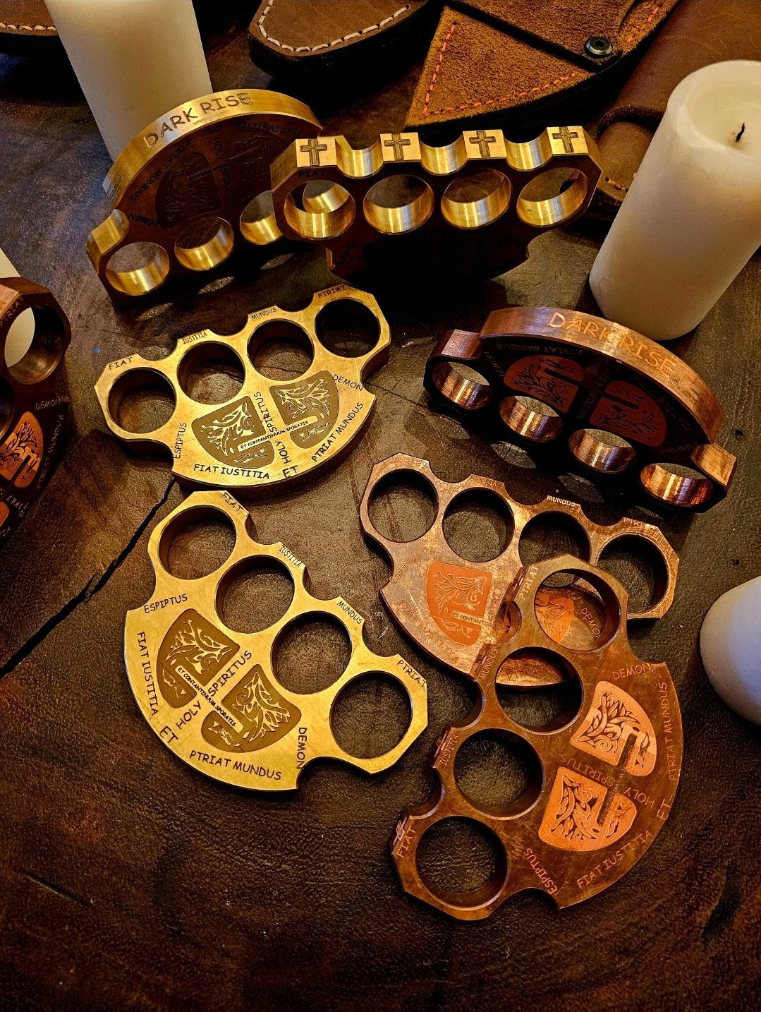 Holy Spiritus Constantine Brass Knuckle Paper Weight