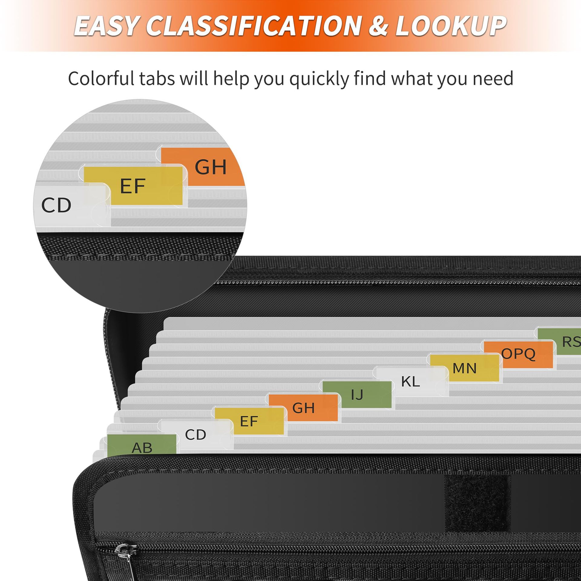 ⏰LAST DAY SALE 50% OFF💥Large Capacity A4 Fireproof File Folder with Handle