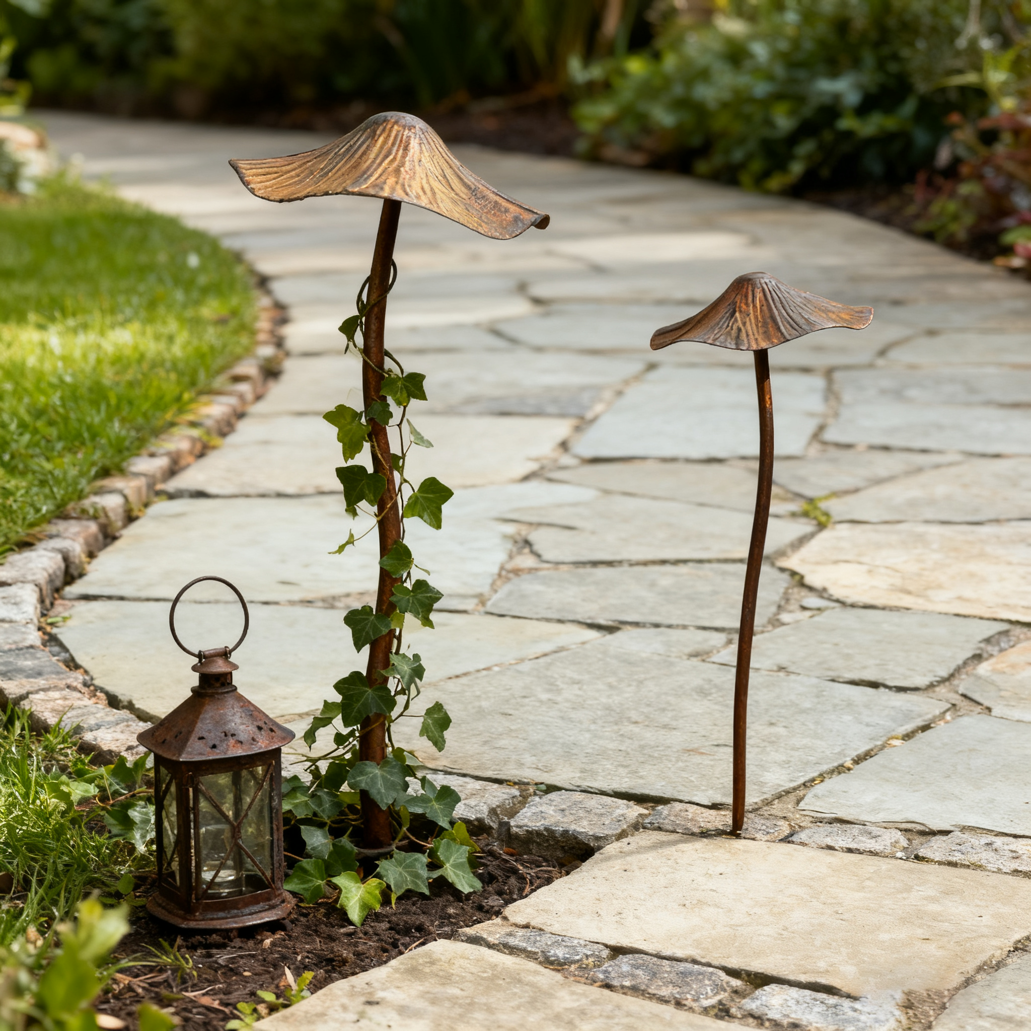 🍄 Whimsical Garden Art | Handcrafted Mushroom Sculpture
