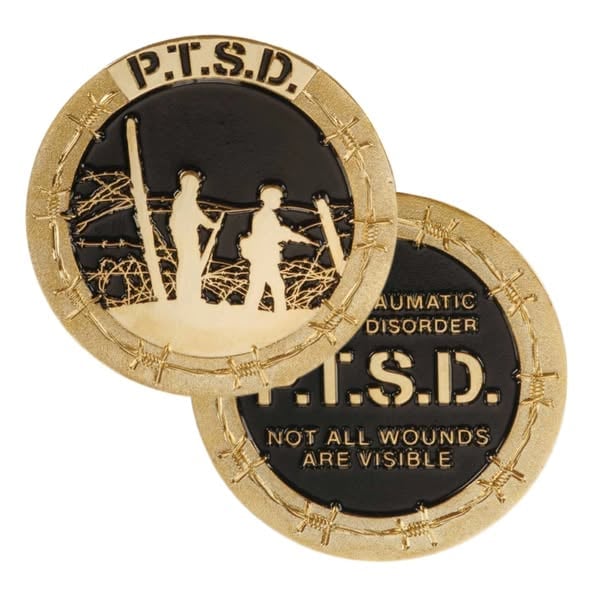 PTSD - Not All Wounds are Visible Challenge Coin