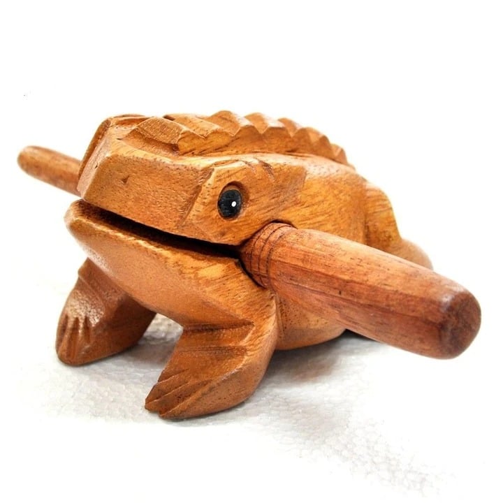 🐸100% Handmade Wooden Frog Guiro Rasp - Musical Instrument(𝐂𝐡𝐚𝐝 𝐒𝐦𝐢𝐭𝐡 𝐇𝐚𝐧𝐝𝐦𝐚𝐝𝐞®)