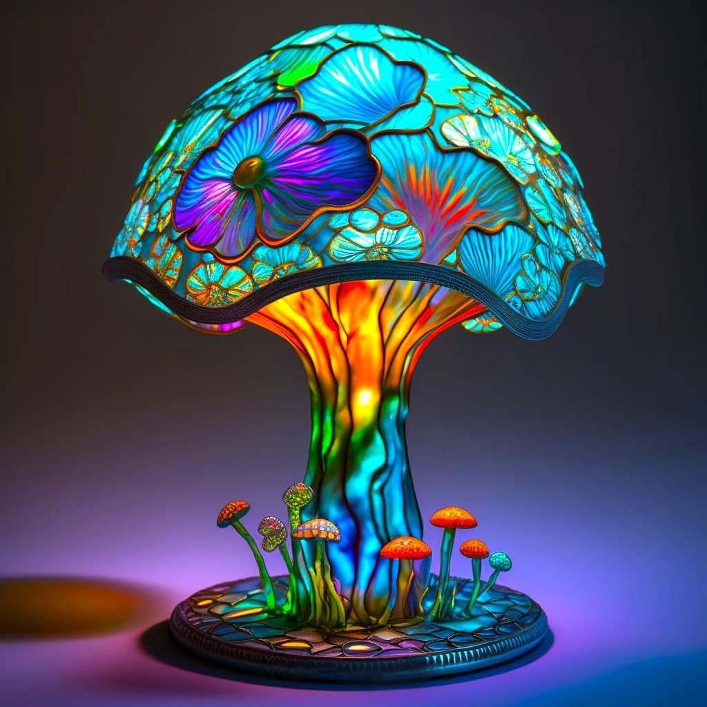 🔥Last day discount-75%Off🔥Stained Glass Plant Series Table Lamp-Buy 2 Get Free Shipping