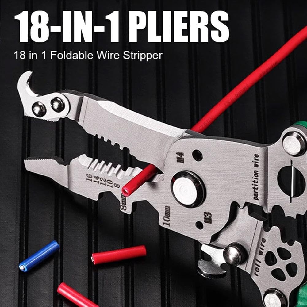 🔥Hot Sale 49% OFF🔧18 in 1 Foldable Wire Stripper