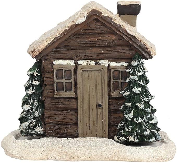 (🎄EARLY CHRISTMAS SALE - 50% OFF) 🎁Log Cabin Snowy Winter Incense Cone Burner, Buy 2 Free Shipping Only Today🚚