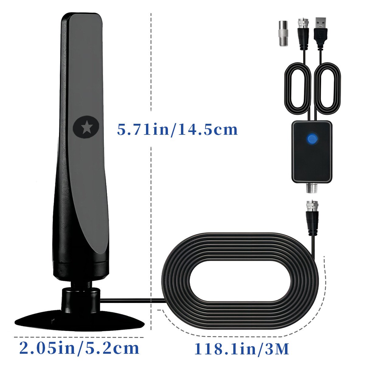 🔥1080P TV-Antenne HD-Receiver