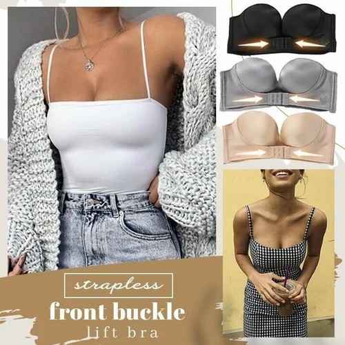 🔥TOP 1 TRENDING SUMMER 2022🔥Strapless Front Buckle Lift Bra(Buy 2 Free Shipping Today)