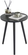 AWASEN Round Side Table, Small End Table for Living Room, Modern Wood Accent Table Coffee Side Table with Wood Legs for Small Space, Easy Assembly, Rustic Brown