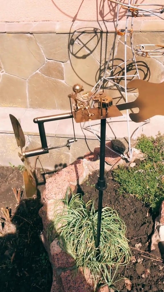 🥁Handmade Metal Drummer Windmill, 🔥BUY 2 FREE SHIPPING