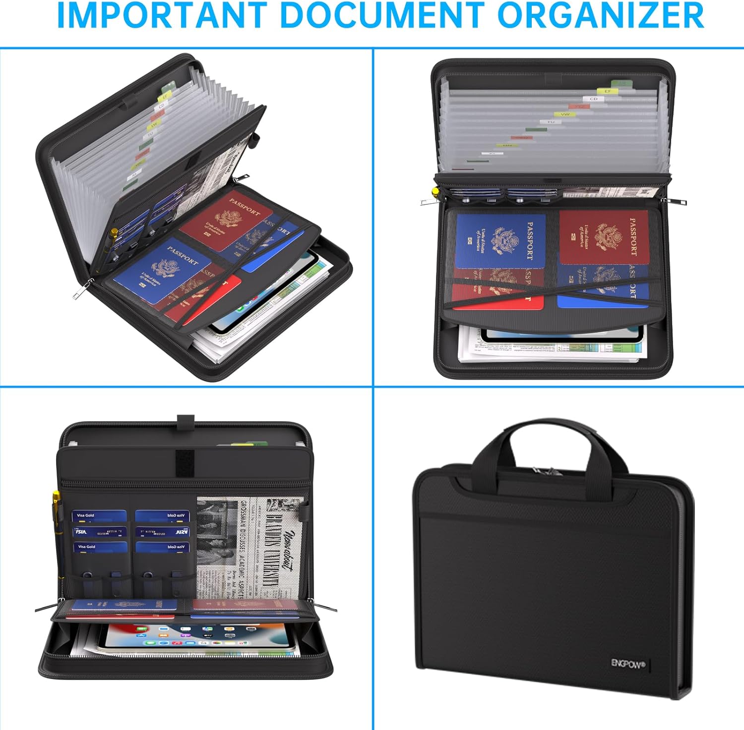 🎁TikTok Last Day Sale - 70% OFF🎉Accordion File Organizer,Fireproof Expanding File Folder💼