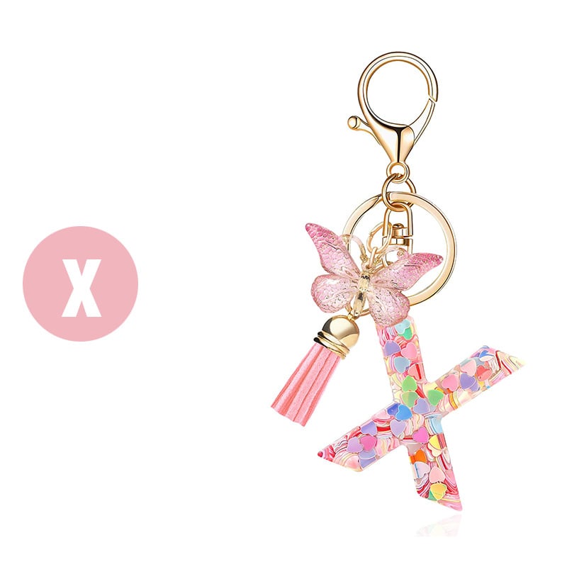 🎄TikTok Christmas Sale - 70% OFF🎄Initial Letter Keychains🦋