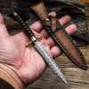 Cicada Damascus Survival Knife