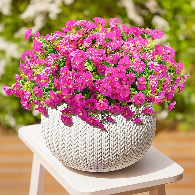 🌸 Spring Summer Home Decoration - 🌿 Fake Silk Colorful Morning Glory