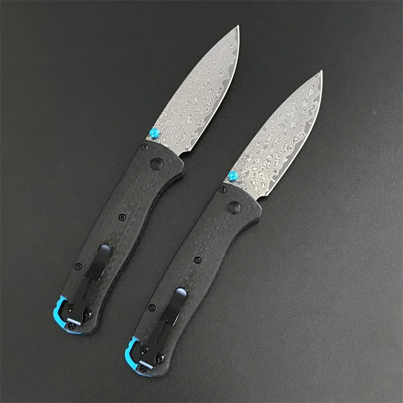 BM535C Vg10 Damascus Blade Carobon Fiber Handle Pocket Knife