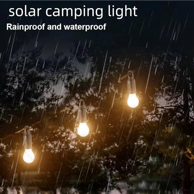 💥LAST DAY SALE 50% OFF💥2025 New Solar Rechargeable Hooked Camping Light⚡BUY 3 GET 1 FREE