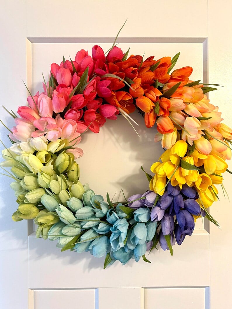 ✨This Week's Special Price $14.95💥UV Resistant Lifelike Artificial Tulips Flowers💐