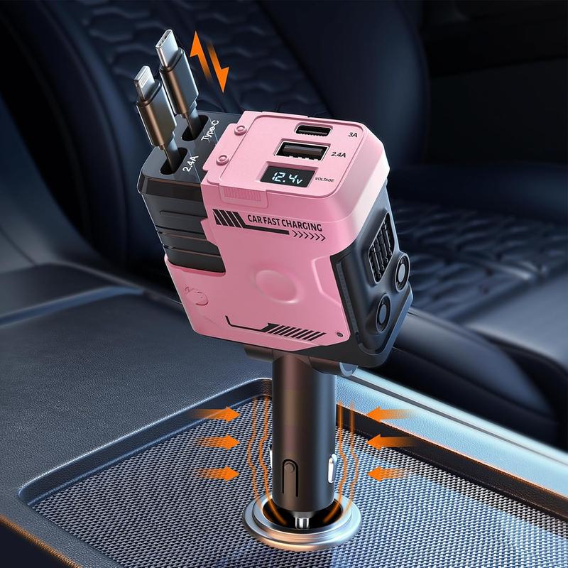 🔥Letzter Tag 49 % Rabatt⚡Einziehbares 4-in-1 Auto-Ladegerät