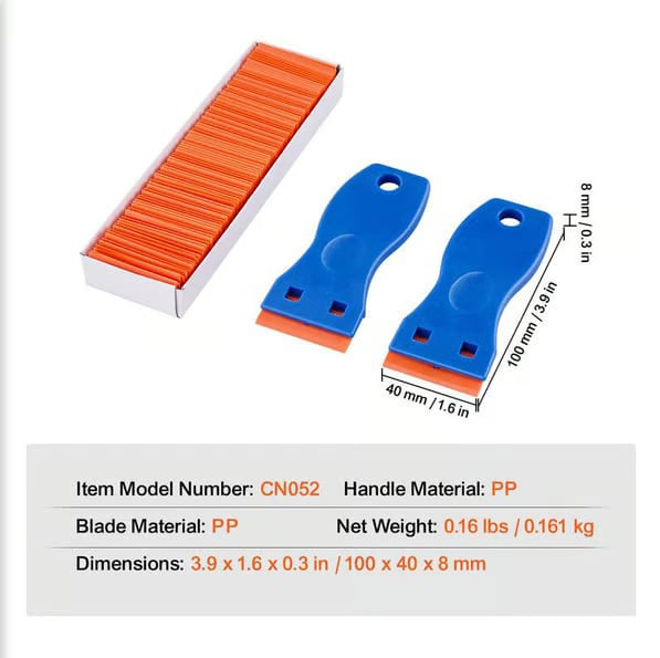Plastic Razor Blade Scraper
