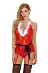 SHEMESIX Sexy Holiday Evergreen One Piece Teddy Lingerie