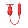 Rose Tongue Extender Clitoris Sucker Dildo Sex Toy For Women