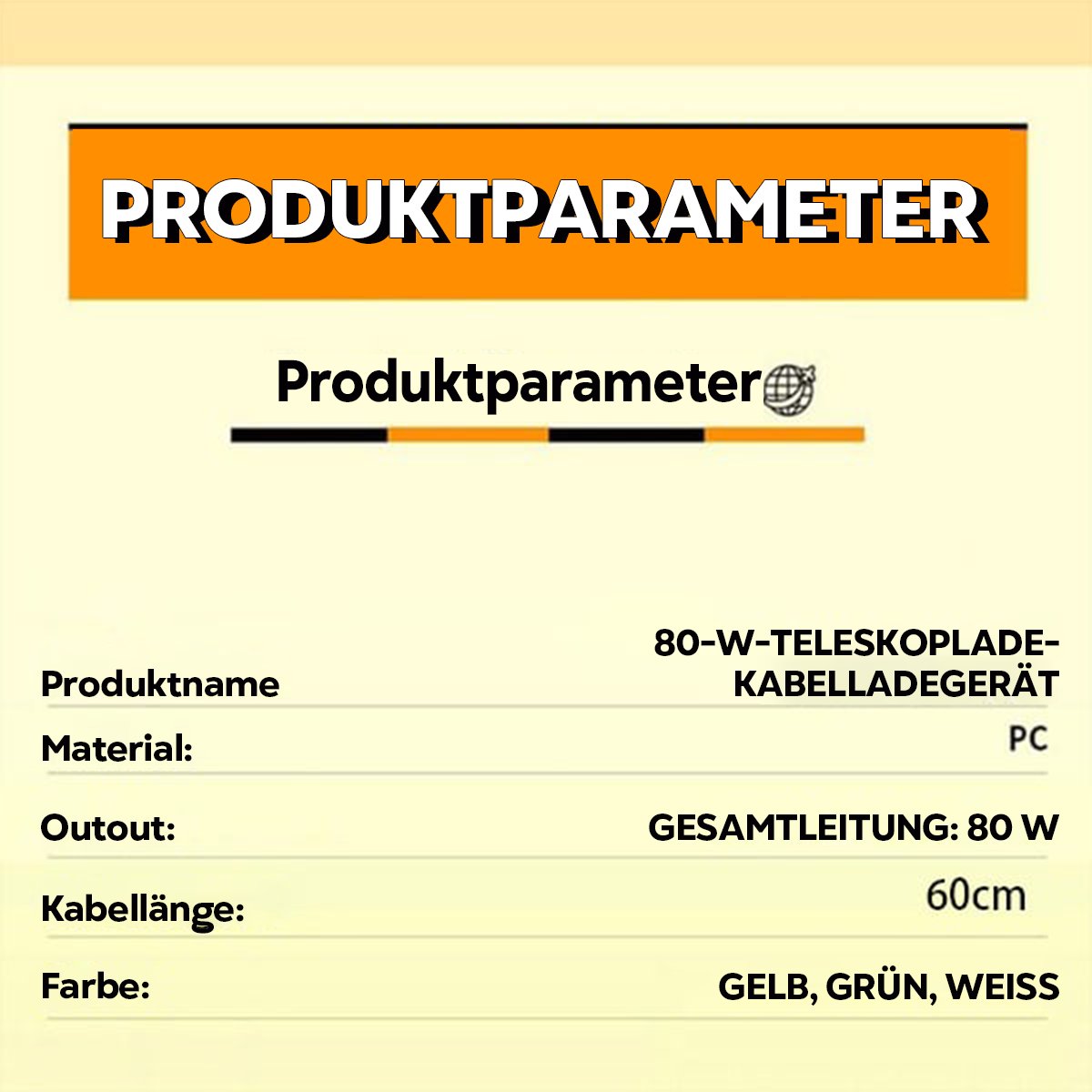🔥Letzter Tag 50% Rabatt✨3 in 1 Ladegerät Einziehbar 80W MAX Schnell