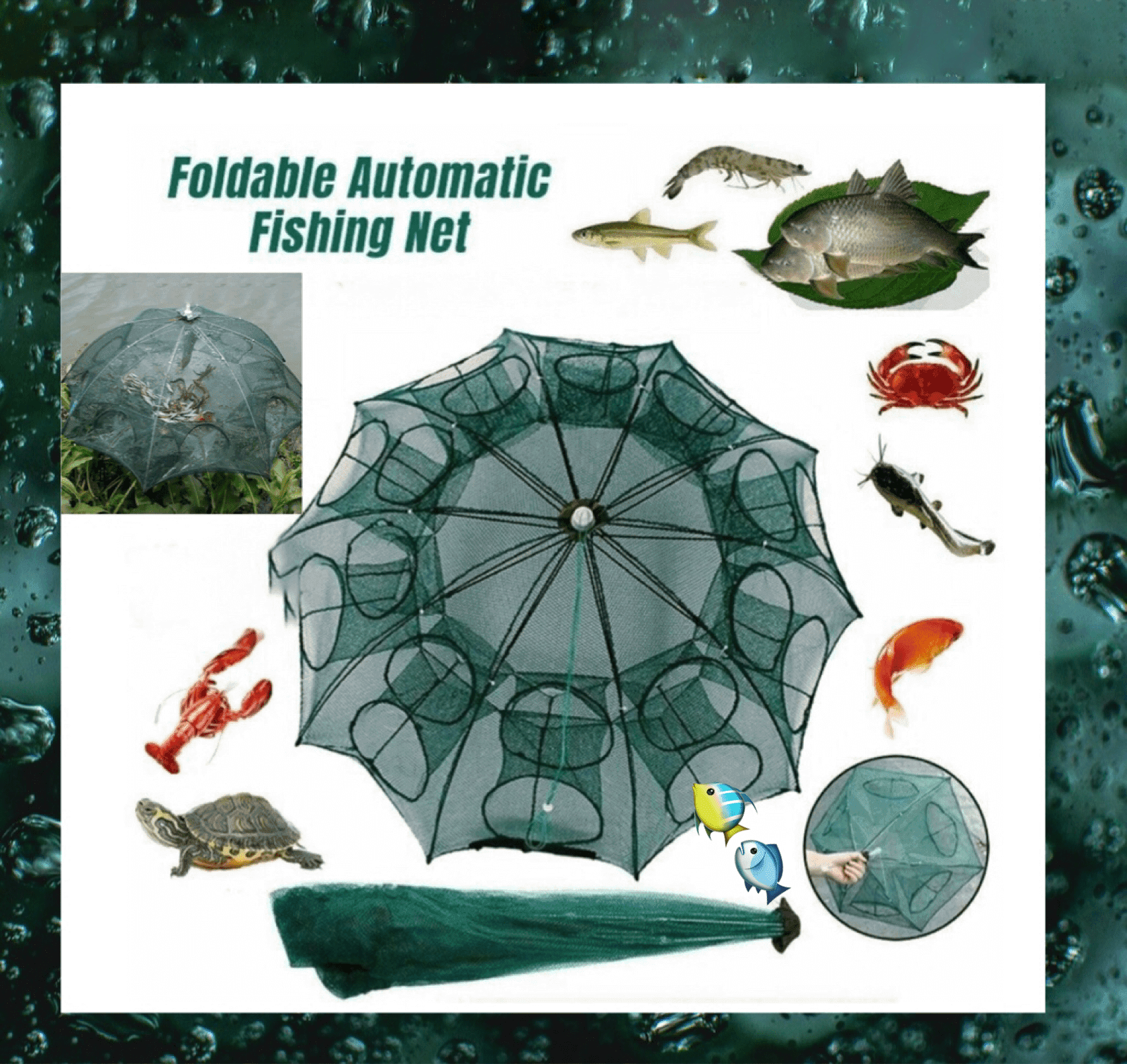 🔥Last Day Promotion 50% OFF🔥Automatic Foldable Strengthened Fish Catcher