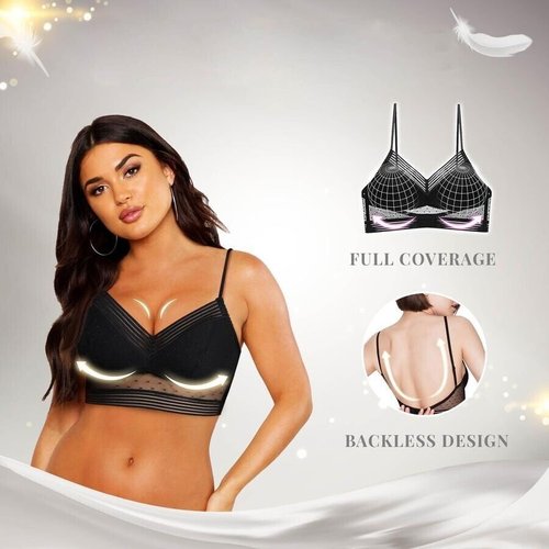 💖2022 Mother's Day Promotion🎁Low Back Wireless Lifting Lace Bra