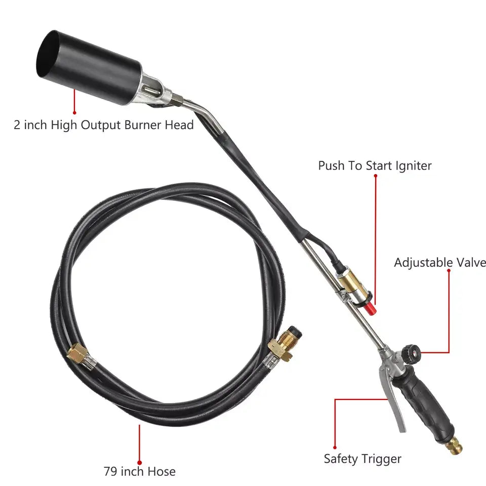 800000 BTU Propane Torch Weed Burner