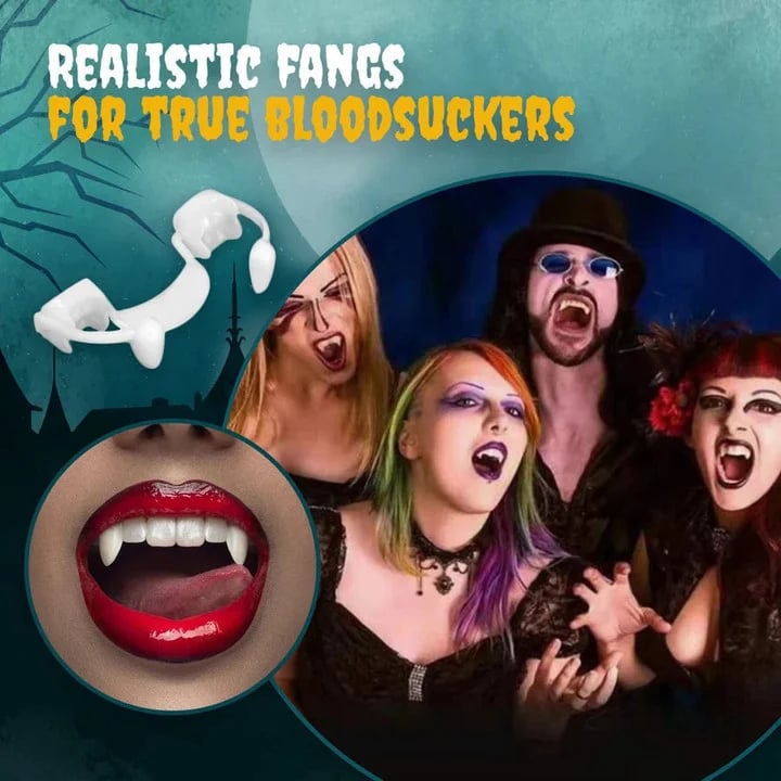 🔥 Halloween hot sale🎃-Retractable Halloween Vampire Fangs🧛‍♂️