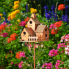 🌳【Handmade Wooden Stake Bird Cage】Exquisitely designed to beautify your garden!