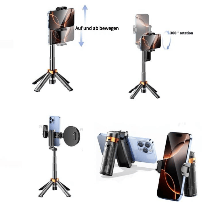 🔥Letzter Tag 49% Rabatt📱Taschenformat Selfie Stick Stativ