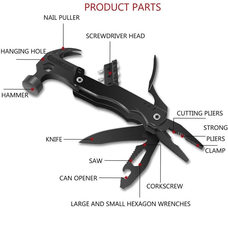 (🎉Last Day Promotion 50% OFF) 14-in-1 Multi-Functional hammer - Buy 2 Get Extra 10% OFF & FREE SHIPPING