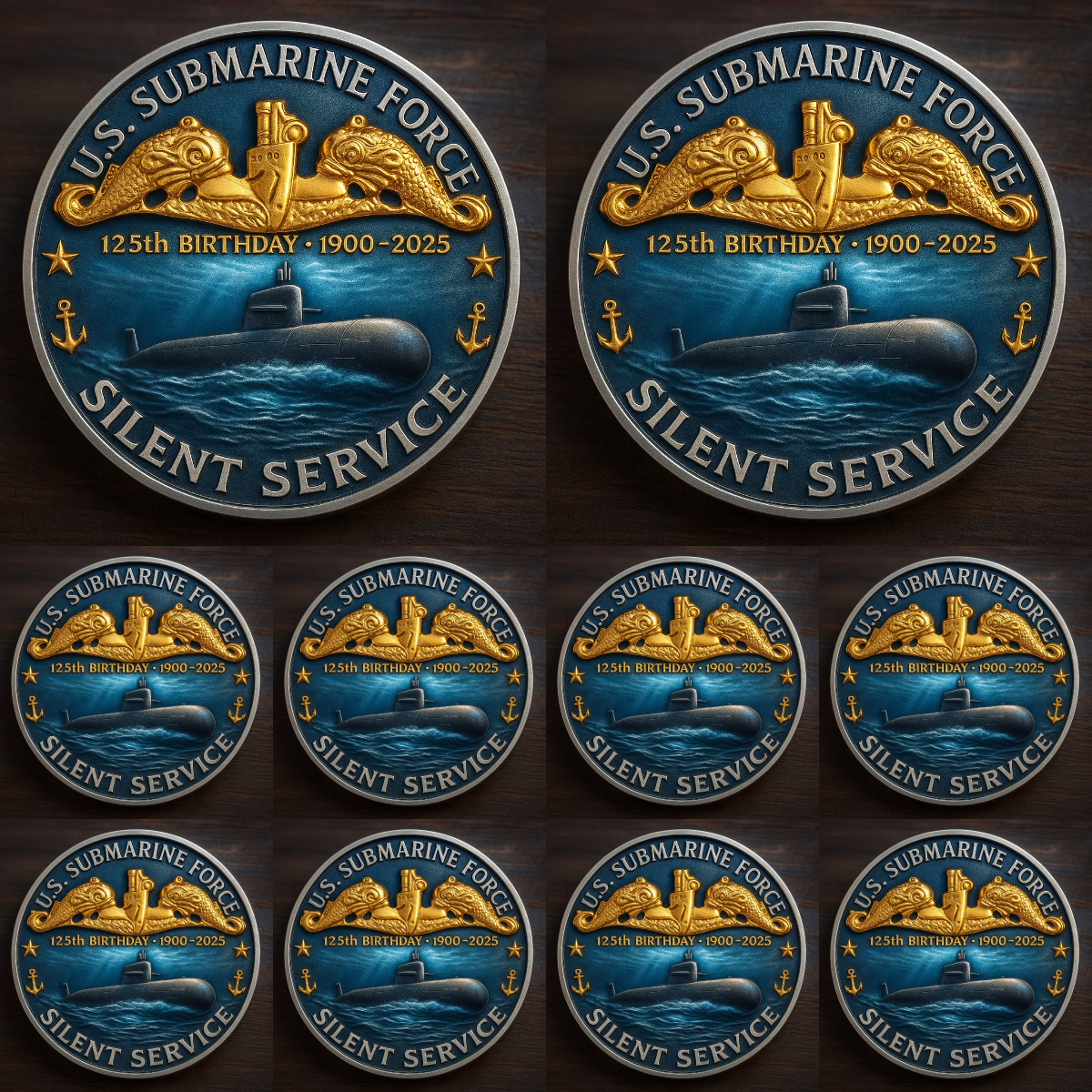 🏆Flash Sale 60% OFF - ⚓ “U.S. Submarine Force 125th Anniversary” Commemorative Coin 🇺🇸