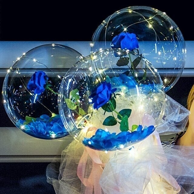 2023 New Year Limited Time Sale 70% OFF🎉LED Luminous Balloon Rose Bouquet🔥Buy 5 Get 20% OFF