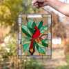 (Last Day Promotion - 48% OFF) Cardinal Stained Glass Window Panel, BUY 2 FREE SHIPPING