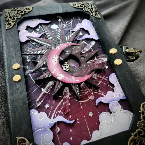 🧙🔮Handmade Witch Hidden Key Journal