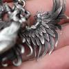 Sterling Silver Guardian Angel Pendant Necklace