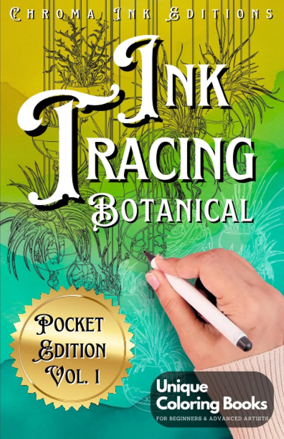 🔥Last Day: BUY 3 GET 1 FREE - 🎨✏️Ink Tracing Coloring Book - For Beginners & Stress Relief(📚Hardcover - No Bleed Pages)