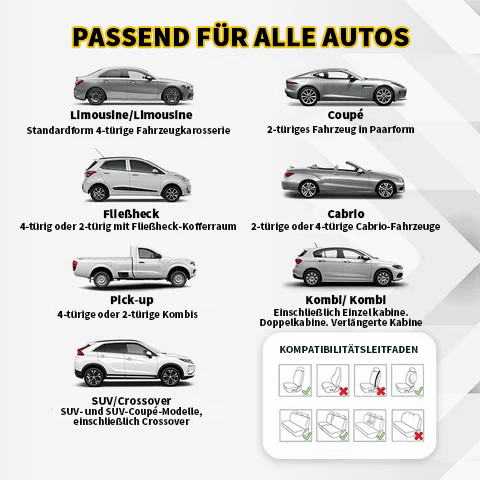 🔥LETZTER TAG 49 % RABATT🔥Atmungsaktive und rutschfeste Autositzbezüge aus Eisseide