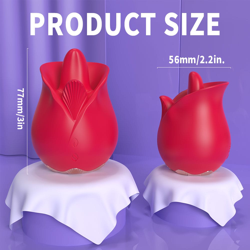 Roman 9 Frequency Tongue-licking Rose Toy