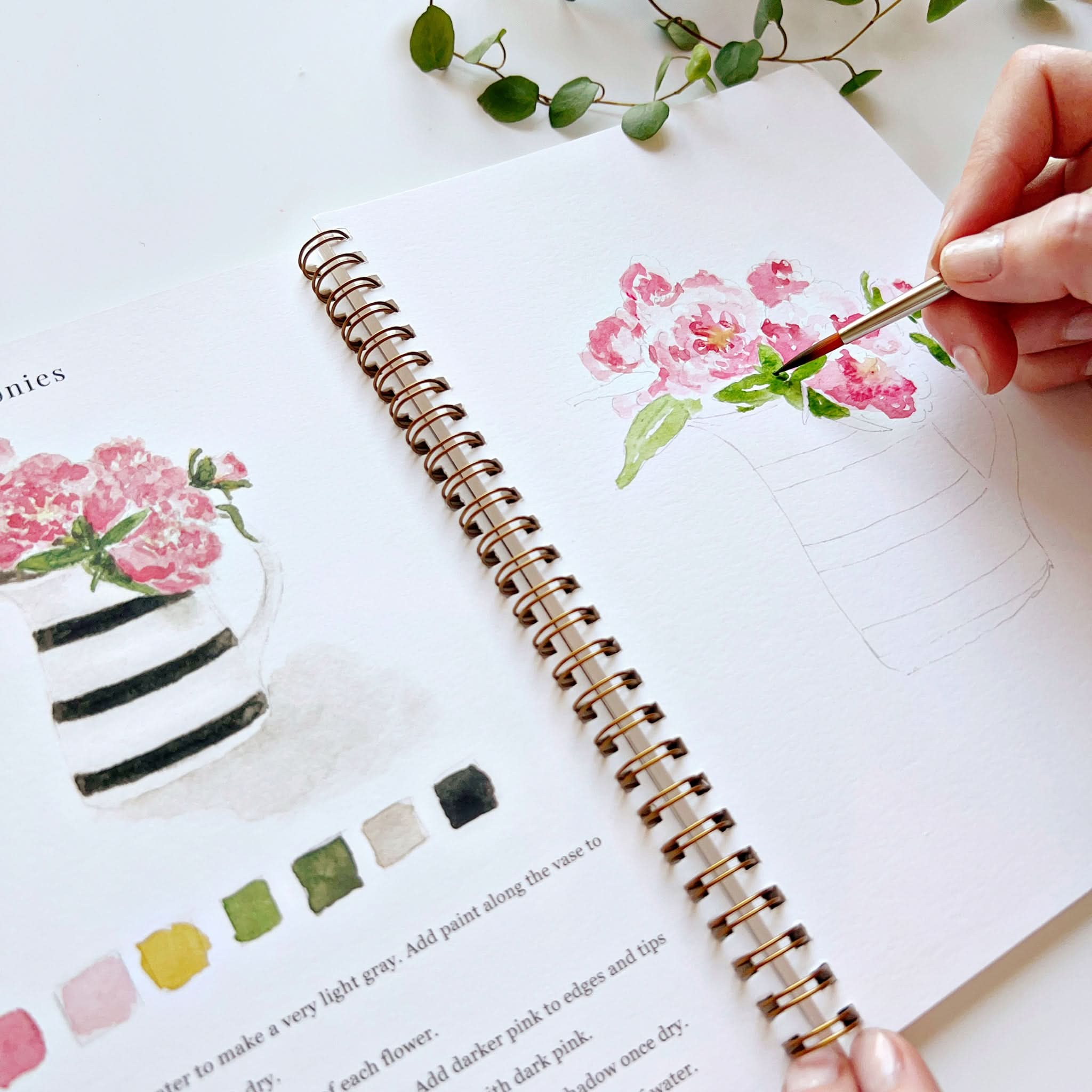 🌸Bouquets Watercolor Workbook