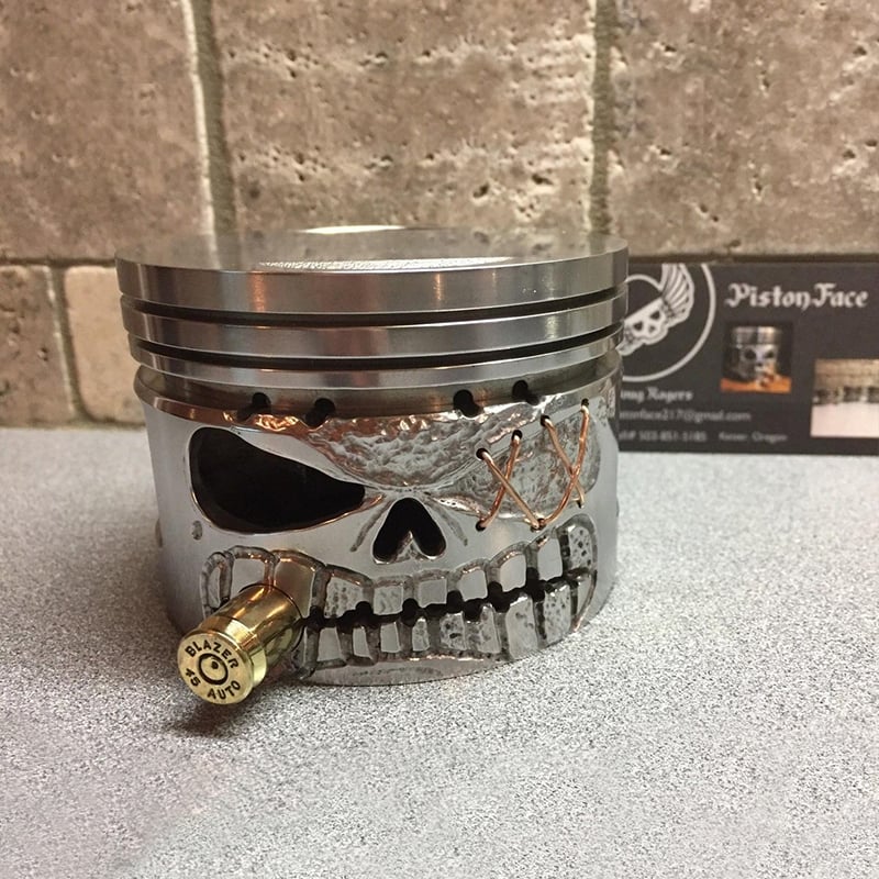 (🔥LAST DAY PROMOTION - SAVE 70% OFF)Piston Skull Face Sculpture💀