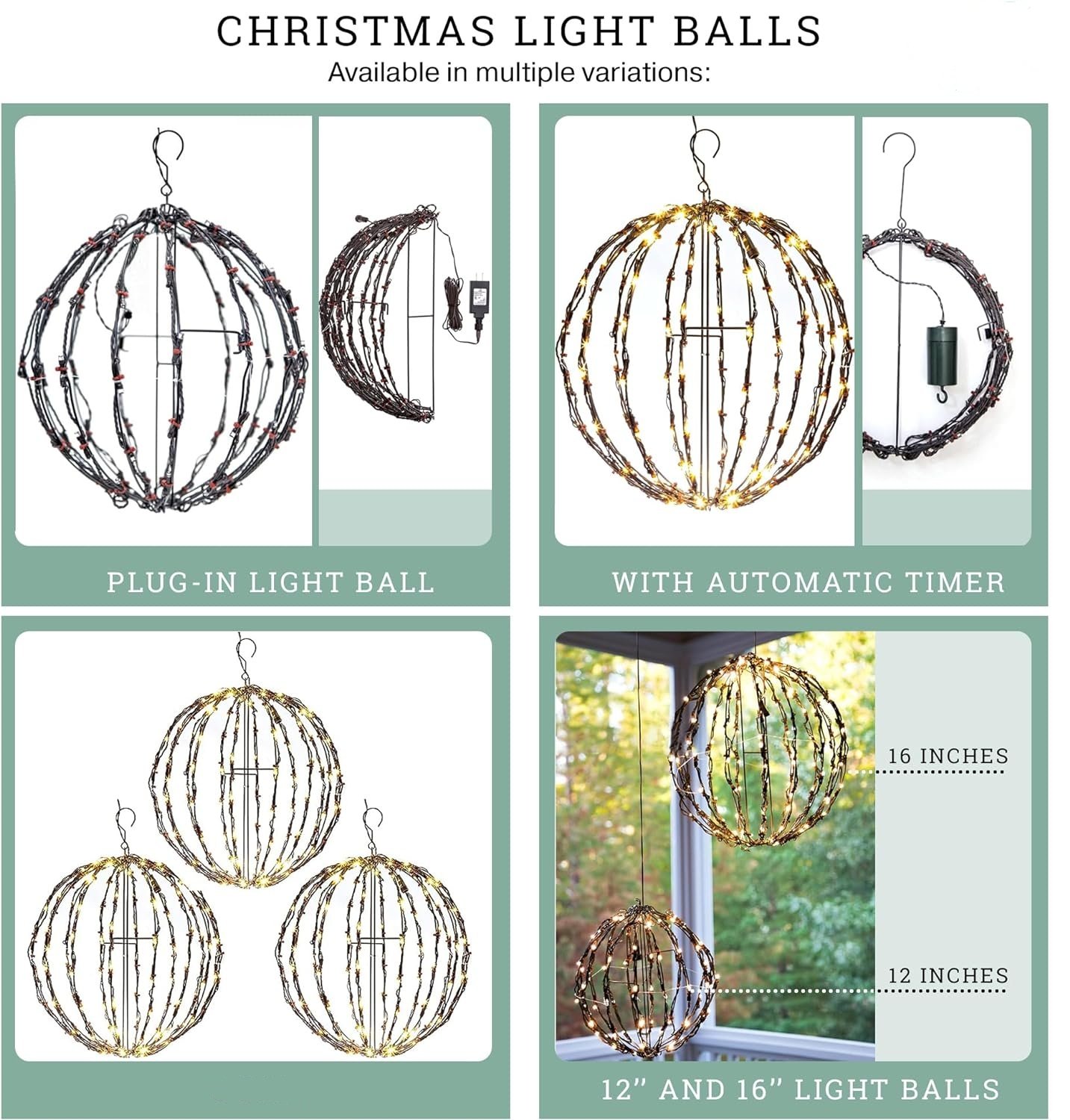 🎅2024 Christmas Promos🔥Durable, Waterproof, Long-lasting, Lightweight Bright Light Ball