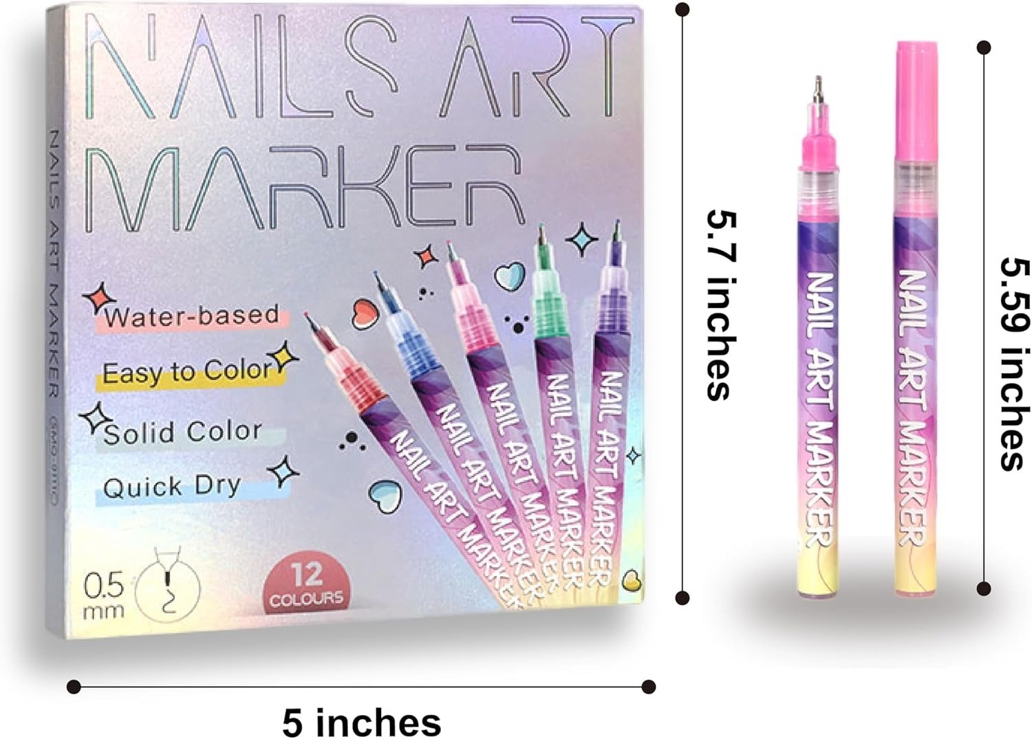 🎁TikTok Last Day Sale - 70% OFF🎉12 Colors Nail Art Pens Set🎨