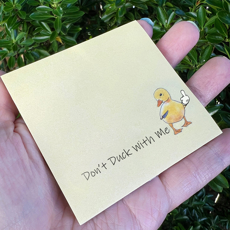 🥰Best Christmas Gift - 🤣Funny Middle Finger Duck Sticky Notes💥