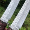 Damascus steel short katana