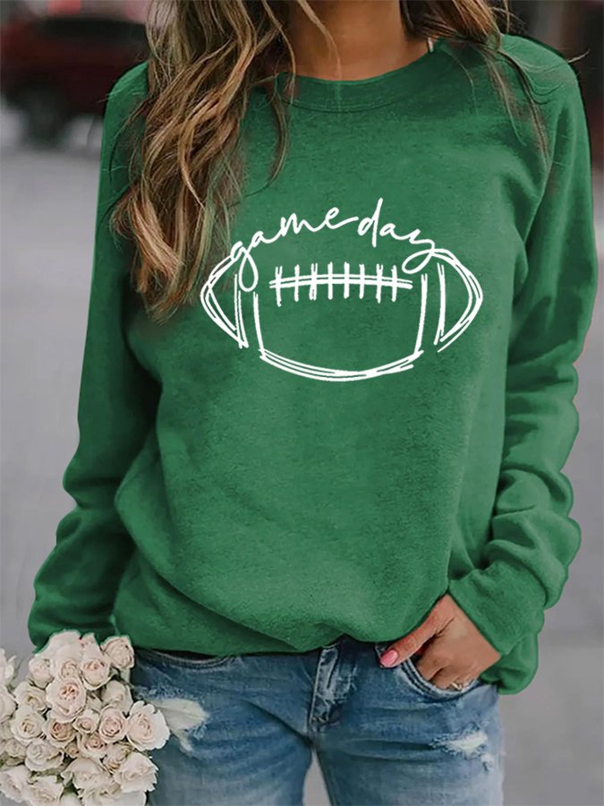 Women's Gameday Football Lover Casual Sweatshirt