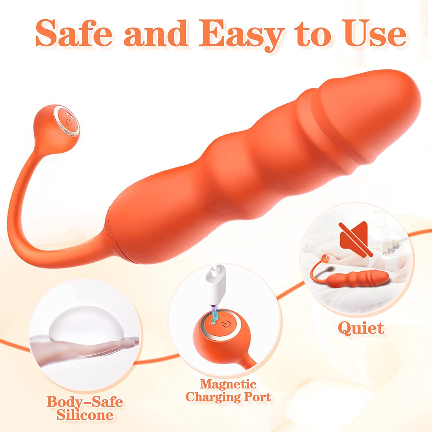 SHEMESIX - Female Masturbation Vibrating Egg G-Spot Telescopic Rocking Egg-Like Dildo Flirting Masturbation Device