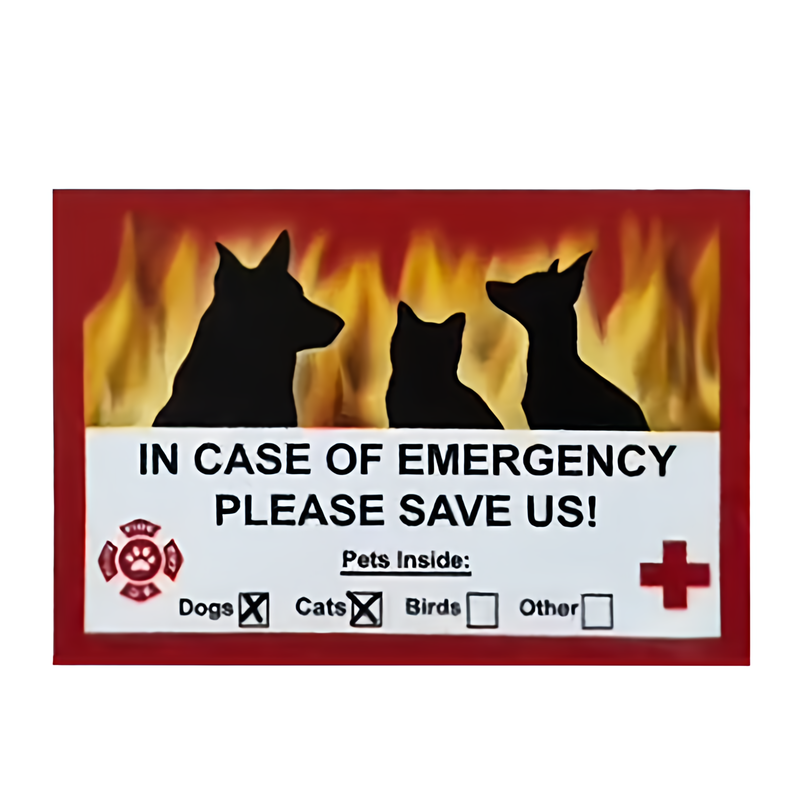 Pet Guardian Emergency Sticker 🐾🚪 – Customize & Protect Your Pets in Emergencies 🐶🐱