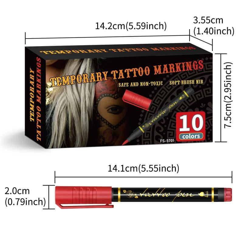 ⏰LAST DAY SALE 50% OFF🔥Temporary Tattoo Markers for Skin